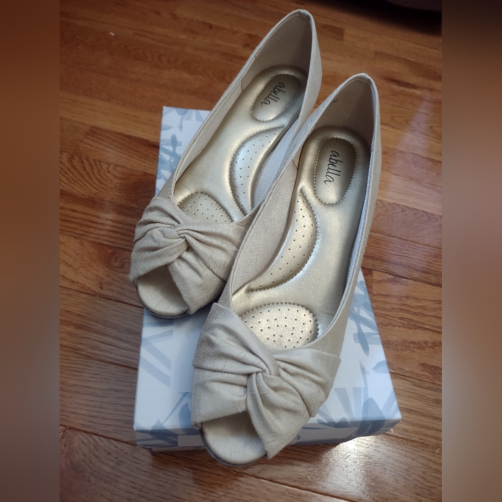 Abella silk heels